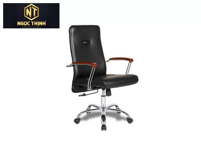 Ghế lãnh đạo lưng trung bọc PVC SG607